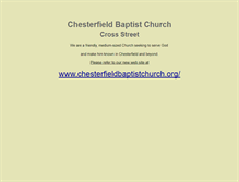 Tablet Screenshot of chesterfieldbaptist.uwclub.net